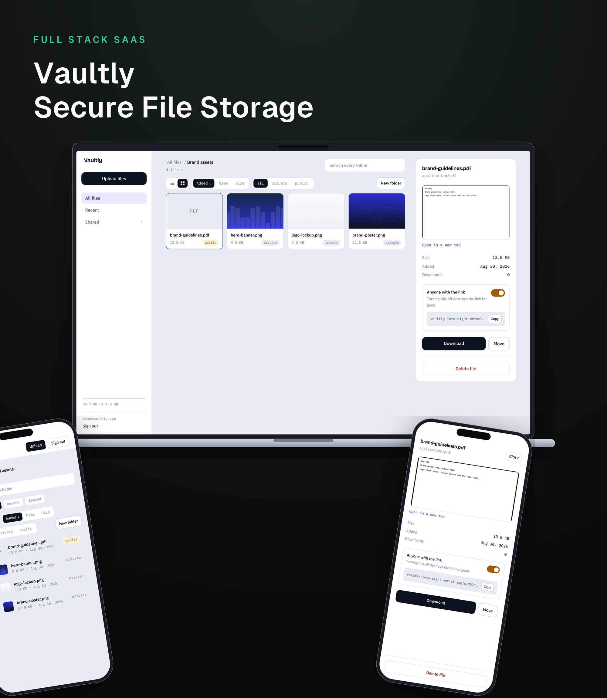 Vaultly — Secure File Storage