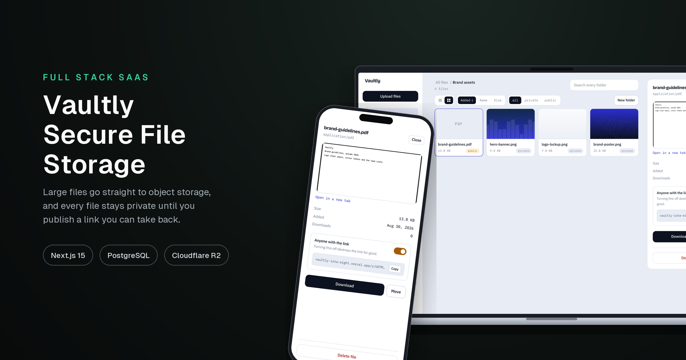 Vaultly — Secure File Storage